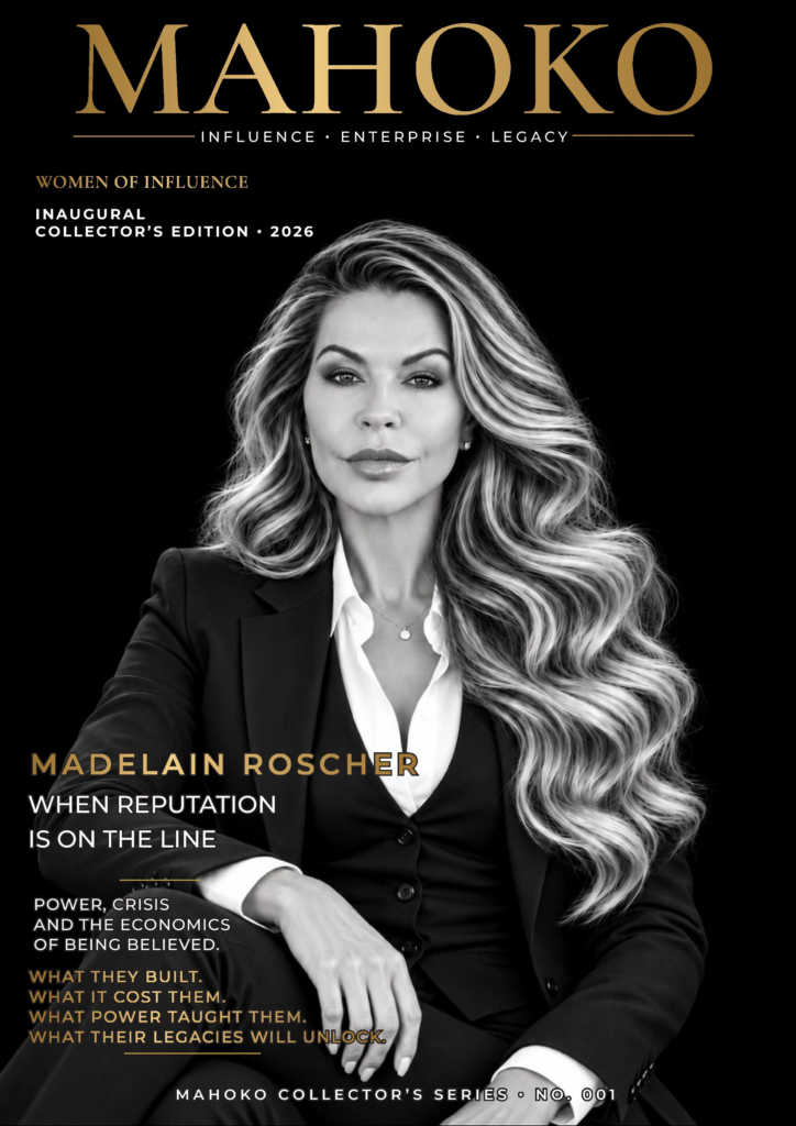 MAHOKO Women of Influence Collector’s Edition 2026 cover featuring Madelain Roscher.